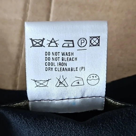 Escada black floral flowy skirt-42 - Picture 8 of 9